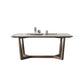 Rectangle Mid-Century Modern Dining Table White Tone Fixed Table with Sintered Stone Clearhalo ' dining_table' 'Dining Tables & Seating' 'Dining Tables' 'furn' 'furn_dining_table' 'Furniture' 'furniture_dining_table' 'Kitchen & Dining Furniture' 'kitchen&dining_furn' 'kitchen' 'kitchen_dining_table' 1200x1200_8d4150d0-e2de-4485-85cc-445939d8fe57