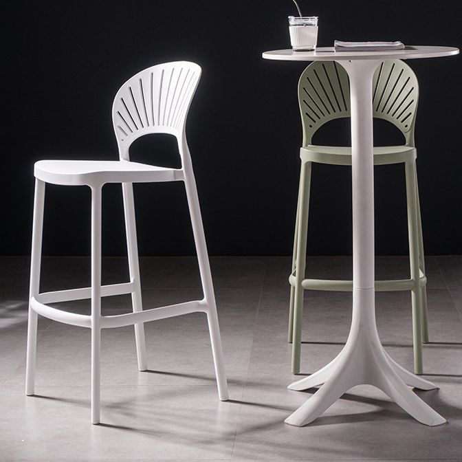 Plastic Contemporary Kitchen Dining Room Armless Stool Full Back Bar Stool Clearhalo 'Bar Furniture' 'Bar Stools' 'bar_stools' 'furn' 'furn_bar_stools' 'furniture_bar_stools' 'Kitchen & Dining Furniture' 'kitchen&dining_furn' 'kitchen' 'kitchen_furn' Furniture' 1200x1200_8d4161cc-cf14-490b-a487-56e3970368b5