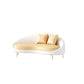Beige Scandinavian Sofa with Tight Back 93' Wide for Living Room