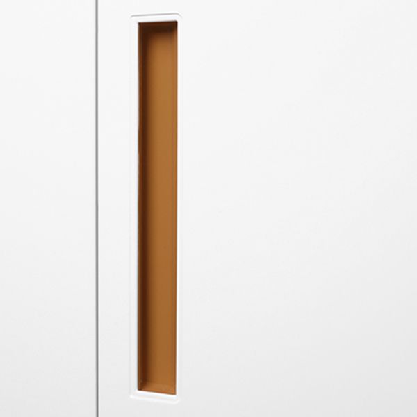 Armario de armario blanco y marrón Armario de acero moderno