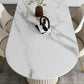 Nordic Glam Style Sintered Stone Oval Table Set 1/4/5/7 Pieces Dining Set Clearhalo 'Dining Room Sets' 'Dining Tables & Seating' 'dining_room_set' 'furn' 'furn_dining_room_set' 'Furniture' 'Kitchen & Dining Furniture' 1200x1200_8d45afd7-6378-424e-937a-9ff7125a2a47