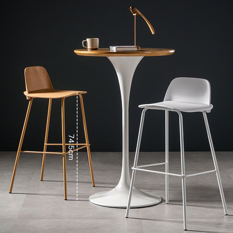 Contemporary Plastic Seats Macron Barstool Metal 4 Legs Bar Stool for Indoor Set of 2 Clearhalo 'Bar Furniture' 'Bar Stools' 'bar_stools' 'furn' 'furn_bar_stools' 'furniture_bar_stools' 'Kitchen & Dining Furniture' 'kitchen&dining_furn' 'kitchen' 'kitchen_furn' Furniture' 1200x1200_8d4a532a-0b92-4deb-97c4-25ce36b787a6