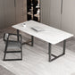 Rectangle Double Pedestal Industrial Table Fixed Table with Sintered Stone Clearhalo ' dining_table' 'Dining Tables & Seating' 'Dining Tables' 'furn' 'furn_dining_table' 'Furniture' 'furniture_dining_table' 'Kitchen & Dining Furniture' 'kitchen&dining_furn' 'kitchen' 'kitchen_dining_table' 1200x1200_8d4bdafa-304e-4dcd-af81-5a3f89a9ecca