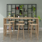 Rectangle Counter Dining Table in Log, Modern Counter Table with 41.3-inch Height Clearhalo 'Bar Furniture' 'Bar Tables' 'bar_tables' 'furn' 'furn_bar_tables' 'Furniture' 'Kitchen & Dining Furniture' 1200x1200_8d4c6b75-9cd5-43b7-b1b5-0d600f591165