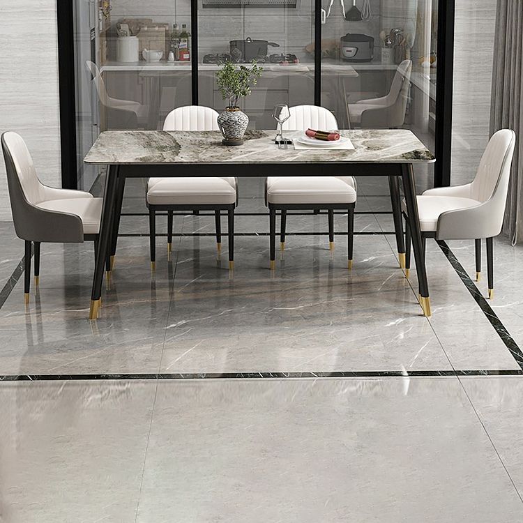 Modern 1/2/5/7 Pieces Grey Dining Set Sintered Stone Dining Table with Leather Chairs Clearhalo 'Dining Room Sets' 'Dining Tables & Seating' 'dining_room_set' 'furn' 'furn_dining_room_set' 'Furniture' 'furniture_dining_room_set' 'Kitchen & Dining Furniture' 'kitchen&dining_furn' 'kitchen' 1200x1200_8d4de2d2-e76a-469e-ac4b-dcbba3bfa5d6