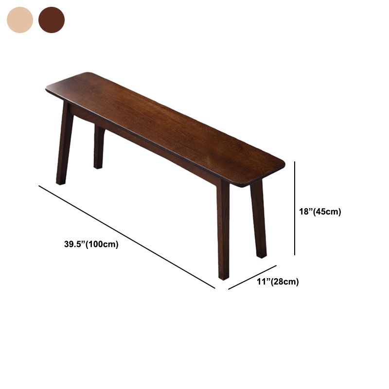 11 Inch Wide Contemporary Seating Bench Solid Wood Beech Bench Clearhalo 'Benches' 'Chairs & Seating' 'furn' 'furn_benches' 'Furniture' 'Living Room Furniture' 1200x1200_8d4ebb48-0bde-4abf-b7eb-2eff043cc1ac