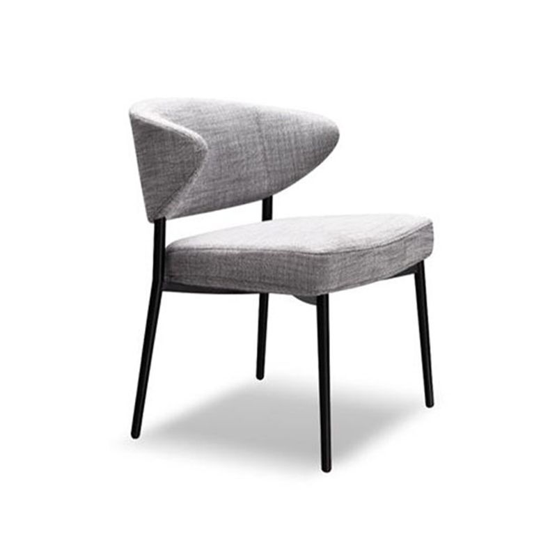 Gestoffeerde eetkamerstoelen open voor de achterkant eetstoelen met metalen benen