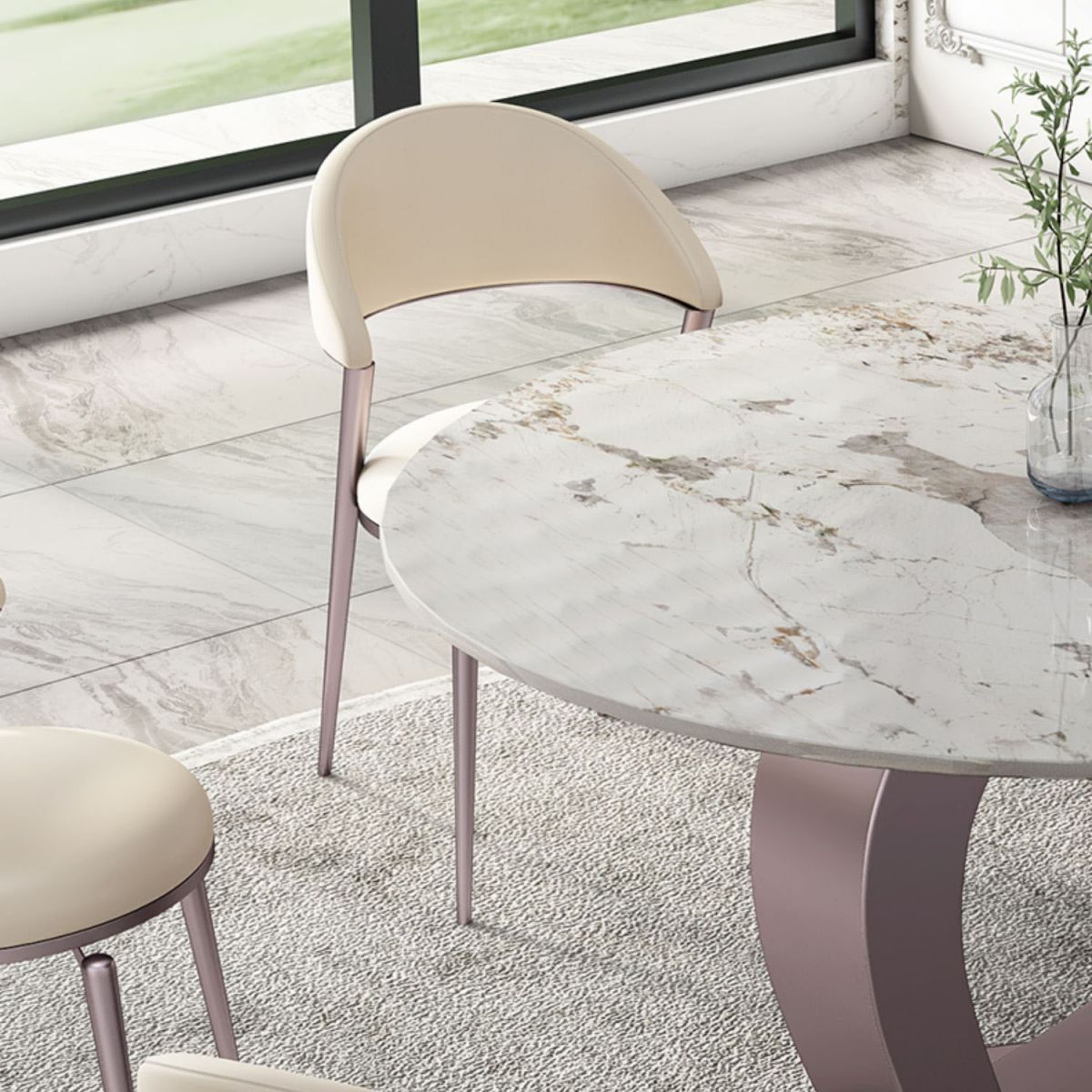 1/2/5/7 Pcs Dining Table Set with Sintered Stone Top Dining Table Set with Chair Clearhalo 'Dining Room Sets' 'Dining Tables & Seating' 'dining_room_set' 'furn' 'furn_dining_room_set' 'Furniture' 'furniture_dining_room_set' 'Kitchen & Dining Furniture' 1200x1200_8d501d9e-2337-41d2-9aed-6e6616e03308