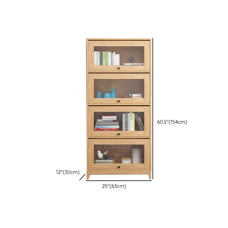 Scandinavian Style Closed Back Bookshelf Standard Wooden Bookcase Clearhalo 'Bookcases' 'furn' 'furn_bookcases' 'Furniture' 'Office Furniture' 1200x1200_8d52c8fa-2961-46ff-8342-29d80ff01a60