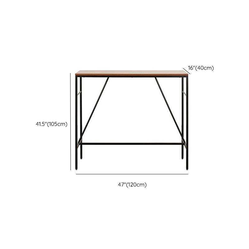 Contemporary Style Wood Rectangle Bar Stool Table for Living Room Clearhalo 'Bar Furniture' 'Bar Tables' 'bar_tables' 'furn' 'furn_bar_tables' 'Furniture' 'Kitchen & Dining Furniture' 1200x1200_8d540d33-918c-4dbe-ab6c-28ee5d97043d