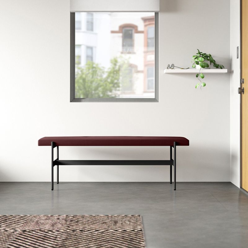 13.78" Wide Modern Bench Upholstered Entryway Bench with Cushioned Clearhalo 'Benches' 'Chairs & Seating' 'furn' 'furn_benches' 'Furniture' 'Living Room Furniture' 1200x1200_8d548c1e-126e-43dd-9de8-7c5e2cd4c184