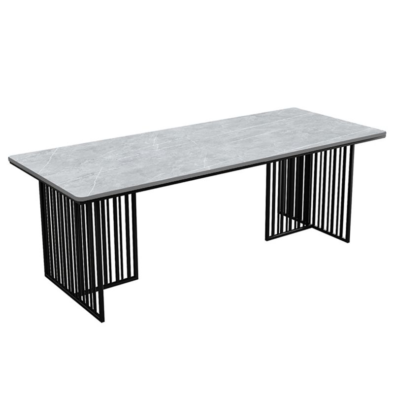 Modern Style 1/2/7 Pieces Dining Set with Gray Chair Kitchen Set for Dining Room Clearhalo 'Dining Room Sets' 'Dining Tables & Seating' 'dining_room_set' 'furn' 'furn_dining_room_set' 'Furniture' 'furniture_dining_room_set' 'Kitchen & Dining Furniture' 'kitchen&dining_furn' 'kitchen' 1200x1200_8d55c970-65d7-4ff8-a707-b29f5df45c32