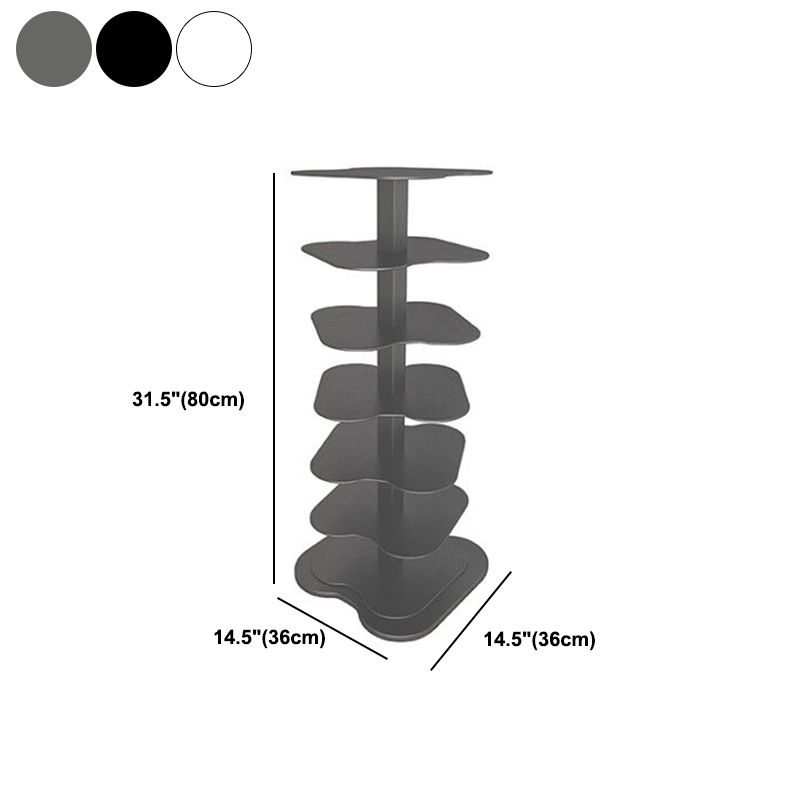 Libreria aperta in metallo in stile contemporaneo per soggiorno