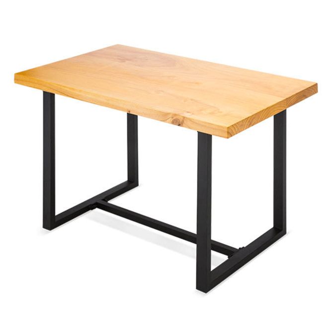 Industrial Solid Wood Dining Table Brown Trestle Dining Table for Dinning Room Clearhalo ' dining_table' 'Dining Tables & Seating' 'Dining Tables' 'furn' 'furn_dining_table' 'Furniture' 'furniture_dining_table' 'Kitchen & Dining Furniture' 'kitchen&dining_furn' 'kitchen' 'kitchen_dining_table' 1200x1200_8d56e134-947c-4f8c-b96c-9b2b1d80bb22