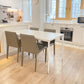 Contemporary Sintered Stone Top Kitchen Dining Set Rectangle Shape Standard Dining Set in White Clearhalo 'Dining Room Sets' 'Dining Tables & Seating' 'dining_room_set' 'furn' 'furn_dining_room_set' 'Furniture' 'furniture_dining_room_set' 'Kitchen & Dining Furniture' 'kitchen&dining_furn' 'kitchen' 1200x1200_8d58684a-1fd5-45cc-9d35-591cb21a8ef7