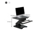 Rectangular Shaped Reversible Laptop Table Wood Writing Desk in White/Black Clearhalo 'furn' 'furn_office_desk' 'Furniture' 'Office Desks' 'Office Furniture' 'office_desk' 1200x1200_8d5b9284-c345-46b4-b264-f044646e1a01