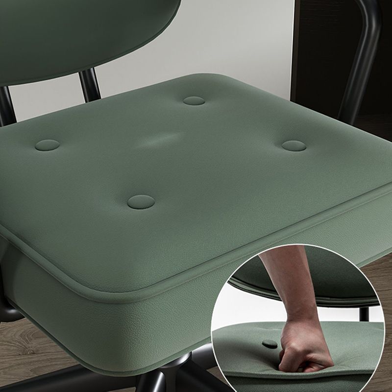 Contemporary Arm Office Chair Desk Chair with Wheels for Bedroom