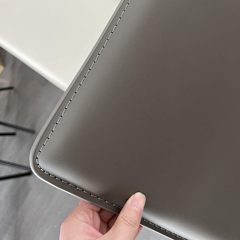 Contemporary Indoor Side Chair Solid Back Metal Upholstered Dining Room Chair Clearhalo ' kitchen&dining_furn' 'Dining Chairs' 'Dining Tables & Seating' 'dining_chair' 'furn' 'furn_dining_chair' 'Furniture' 'furniture_dining_chair' 'Kitchen & Dining Furniture' 'kitchen' 1200x1200_8d5d3bea-3ce7-408c-9159-5c327a8c4bb8