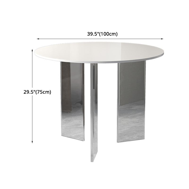 Modern 1/3 Pieces Dining Set Round Stone Dining Table for Dining Room Clearhalo 'Dining Room Sets' 'Dining Tables & Seating' 'dining_room_set' 'furn' 'furn_dining_room_set' 'Furniture' 'furniture_dining_room_set' 'Kitchen & Dining Furniture' 1200x1200_8d5ee5ee-afb2-4bea-9839-7f5716a0b319
