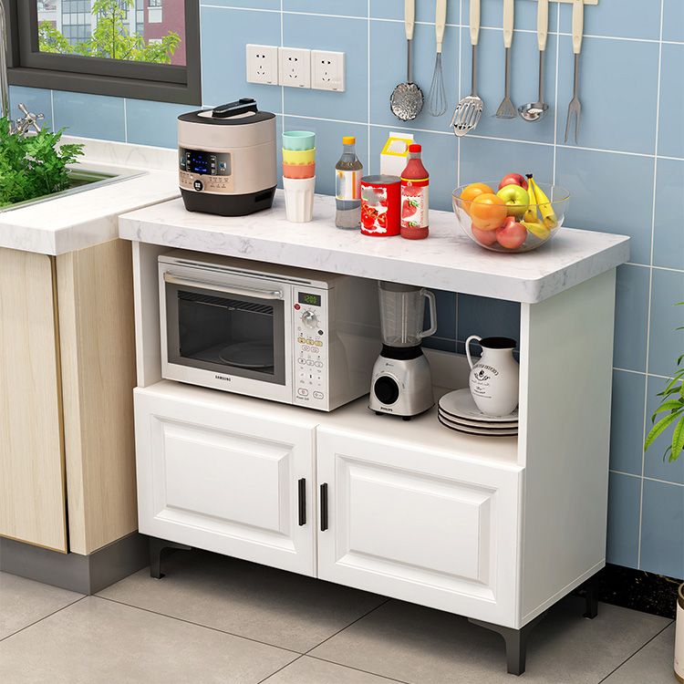 Tavolo da pranzo moderno per sala da pranzo tavolo di preparazione in marmo con mobile in magazzino