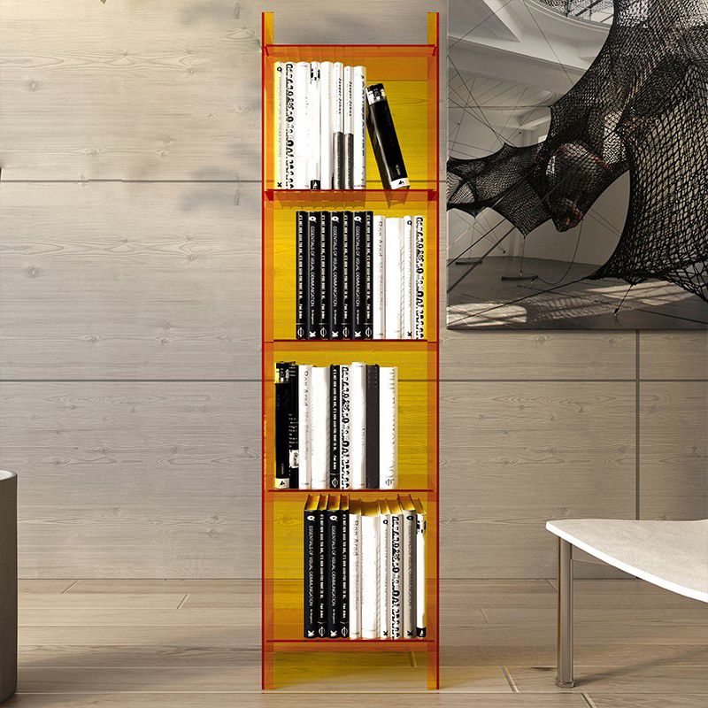 Acrylic Bookshelf Scandinavian Style Closed Back Bookcase for Home Office Study Room Clearhalo 'Bookcases' 'furn' 'furn_bookcases' 'Furniture' 'furniture_bookcases' 'Office Furniture' 1200x1200_8d6167ab-f0a0-43d7-8160-0b43171aed48