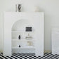 Contemporary 3 Shelves Accent Chest White 7.87-Inch D Cabinet Clearhalo 'Cabinets & Chests' 'cabinets_chests' 'furn' 'furn_cabinets_chests' 'Furniture' 'Living Room Furniture' 1200x1200_8d620c73-9b38-44b2-bdda-ffbcdbe1b1fe