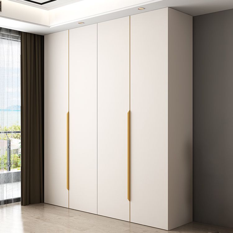 White Colour Wardrobe Contemporary Wooden Wardrobe Closet with Drawer Clearhalo 'Armoires & Wardrobes' 'armoires_wardrobes' 'Bedroom Furniture' 'furn' 'furn_armoires_wardrobes' 'Furniture' 1200x1200_8d627ba1-6ad5-40f7-abbf-ab0f5d375a59