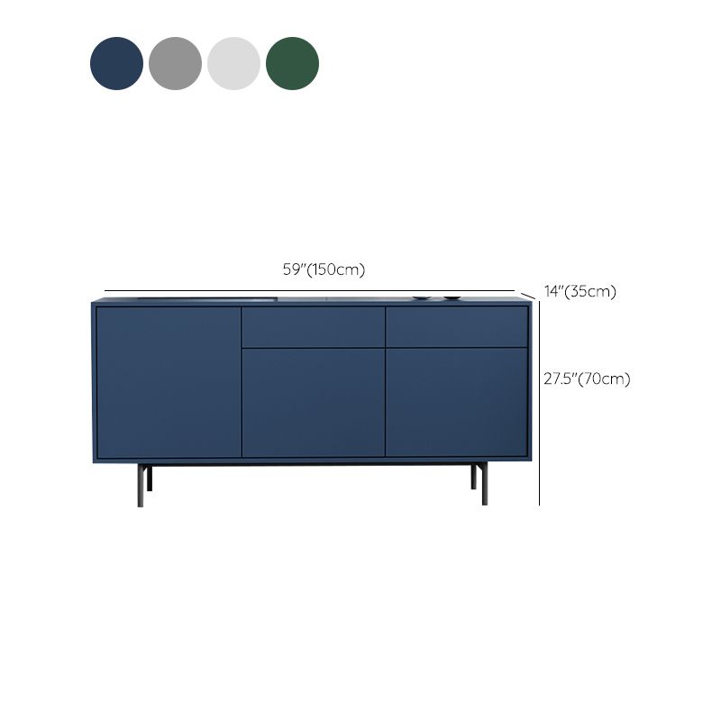 Modern Wooden Storage Sideboard Rectangle Sideboard Cabinet with Drawers and Doors Clearhalo 'buffet_sideboard' 'Buffets & Sideboards' 'furn' 'furn_buffet_sideboard' 'Furniture' 'Kitchen & Dining Furniture' 1200x1200_8d63d9e5-f81b-490f-bde0-f47933813105