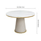 Scandinavian Fixed Dining Room Table Set with Pedestal Base Dining Table Furniture Clearhalo 'Dining Room Sets' 'Dining Tables & Seating' 'dining_room_set' 'furn' 'furn_dining_room_set' 'Furniture' 'furniture_dining_room_set' 'Kitchen & Dining Furniture' 'kitchen&dining_furn' 'kitchen' 1200x1200_8d6a5271-b1cc-4547-9021-0edb4cd8c4ca