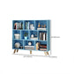 Modern Engineered Wood Standard Bookshelf Closed Back Bookcase with Shelves