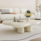 Scandinavian 4 Legs Coffee Table Solid Wood Geometric Cocktail Table Clearhalo 'Coffee & Accent Tables' 'Coffee Tables' 'coffee_tables' 'furn' 'furn_coffee_tables' 'Furniture' 'Living Room Furniture' 1200x1200_8d6c7139-bafd-4a6b-ac42-f21c8130b356