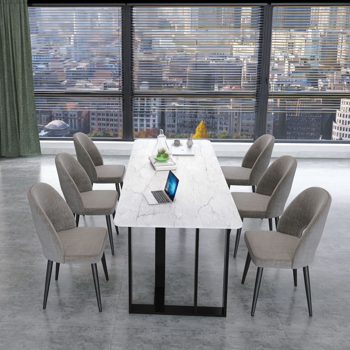 Rectangular Writing Desk Industrial Style Sled Base Office Desk Clearhalo 'furn' 'furn_office_desk' 'Furniture' 'Office Desks' 'Office Furniture' 'office_desk' 1200x1200_8d6c9f9e-6422-409d-a719-067aaf1c9323