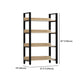 Vertical Industrial Etagere Bookshelf Steel Frame Solid Wood Shelf Bookshelf Clearhalo 'Bookcases' 'furn' 'furn_bookcases' 'Furniture' 'furniture_bookcases' 'kitchen' 'kitchen_bookcases' 'Living Room Furniture' 'Office Furniture' 1200x1200_8d6d9b15-8362-4561-8432-4e5bf9909537