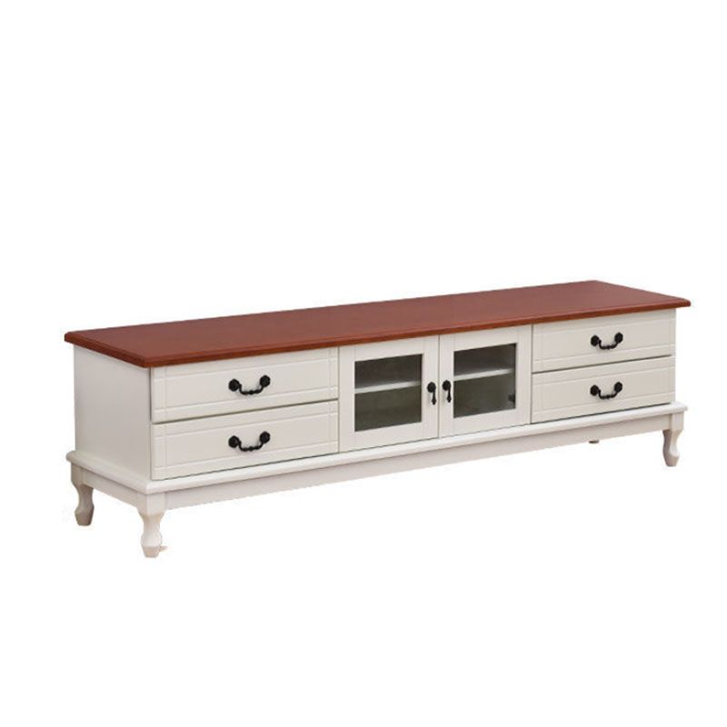 Traditional TV Console Wooden TV Media Console with 4 Drawers Clearhalo 'furn' 'furn_tv_stands_entertainment_centers' 'Furniture' 'Living Room Furniture' 'TV Stands & Entertainment Centers' 'TV Stands & Media Storage Furniture' 'tv_stands_entertainment_centers' 1200x1200_8d72294e-94dd-471b-946f-68069d99af92