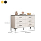 Glam Stone Coffre de rangement pour chambre à coucher, 30 cm de large, blanc avec tiroirs