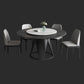 Modern Round Shape Kitchen Dining Table Sintered Stone Standard Dining Table with Pedestal Base Clearhalo ' dining_table' 'Dining Tables & Seating' 'Dining Tables' 'furn' 'furn_dining_table' 'Furniture' 'furniture_dining_table' 'Kitchen & Dining Furniture' 'kitchen&dining_furn' 'kitchen' 'kitchen_dining_table' 1200x1200_8d7336cb-53d0-413c-9168-e1e4fc5fdbe1