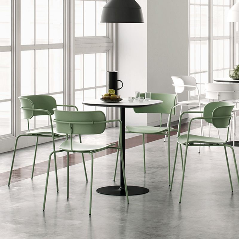 Modern Style Arm Chair Plastic Indoor Dining Chair for Living Room Clearhalo 'Dining Chairs' 'Dining Tables & Seating' 'dining_chair' 'furn' 'furn_dining_chair' 'Furniture' 'Kitchen & Dining Furniture' 1200x1200_8d7449f6-9d3f-4b13-bd04-96df5fa41ded