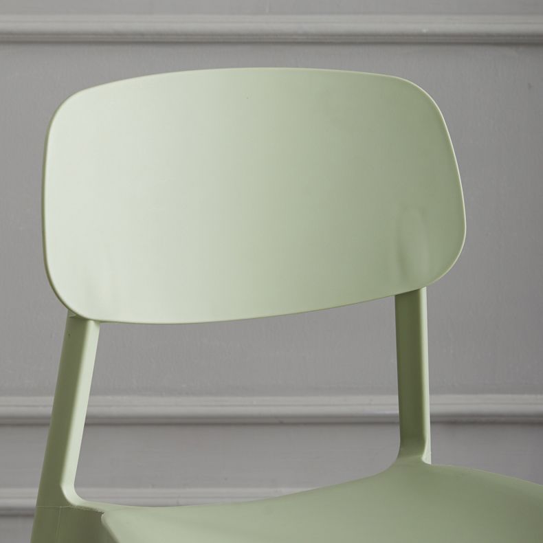 Scandinavian Stackable Armless Dining Chairs Plastic Open Back Side Chair (Set of 4) Clearhalo ' kitchen&dining_furn' 'Dining Chairs' 'Dining Tables & Seating' 'dining_chair' 'furn' 'furn_dining_chair' 'Furniture' 'furniture_dining_chair' 'Kitchen & Dining Furniture' 'kitchen' 1200x1200_8d765f9e-a147-40df-a74b-1353d977ff09