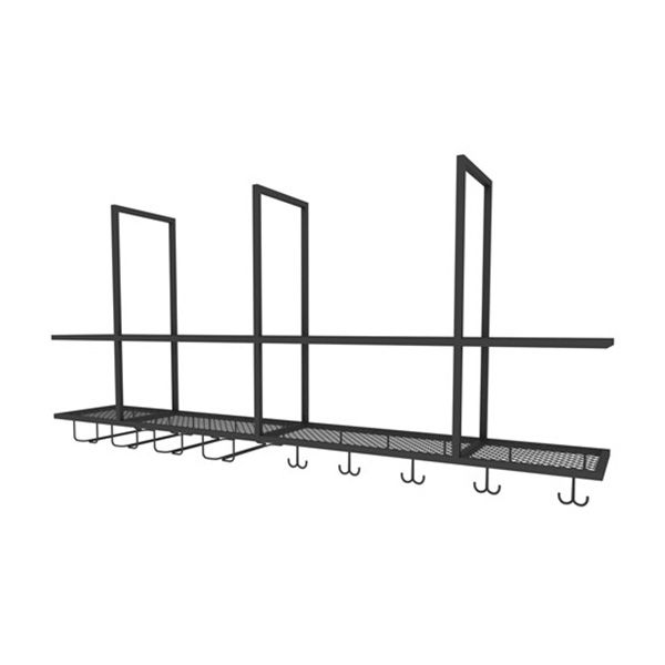 Metal Hanging Wine Glass Rack Modern Black Wine Rack Kit with Shelves Clearhalo 'furn' 'furn_wine_racks' 'Furniture' 'Kitchen & Dining Furniture' 'Wine Racks' 'wine_racks' 1200x1200_8d76cabb-a886-4fc2-bc53-1097b4386b3c
