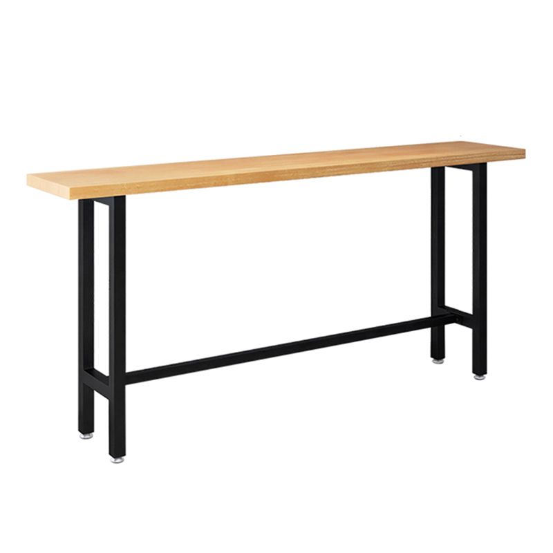 Contemporary Solid Wood Trestle Base Bar Table for Kitchen Dining Room Clearhalo 'Bar Furniture' 'Bar Tables' 'bar_tables' 'furn' 'furn_bar_tables' 'Furniture' 'Kitchen & Dining Furniture' 1200x1200_8d770135-178c-47b9-96b9-2a6f651a08b7