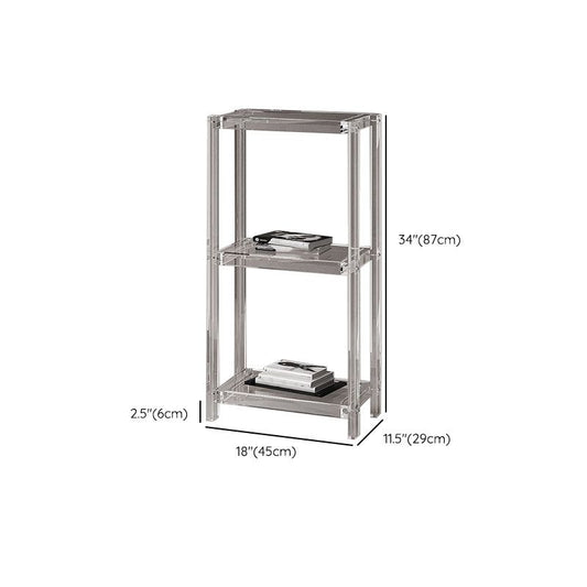 Eigentijdse open back standaard boekenplank acryl boekenkast met planken