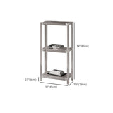 Libreria di libreria standard aperta contemporanea con scaffali