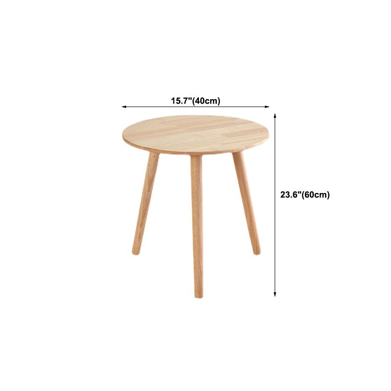 Contemporary Style Side End Table Solid Wood Round Sofa Side Accent Table Clearhalo 'Coffee & Accent Tables' 'End & Side Tables' 'end_side_tables' 'furn' 'furn_end_side_tables' 'Furniture' 'Living Room Furniture' 1200x1200_8d7ac942-0ce1-44b5-8b24-9ec104139da1