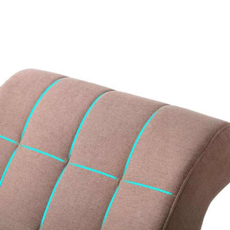 Cotton Blend/Fabric Lounge Chair with Sled Base Pillow Back Armchair