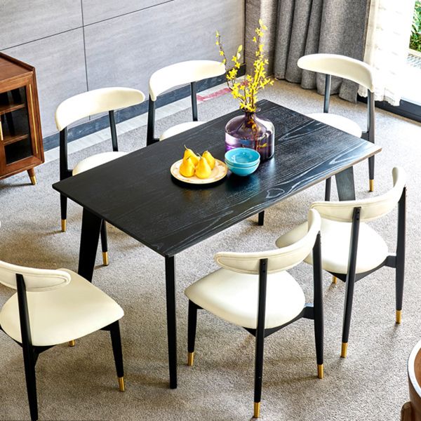 Modern Style Wooden Matte Finish Side Chair Open Back Side Chair for Dinning Room Clearhalo ' kitchen&dining_furn' 'Dining Chairs' 'Dining Tables & Seating' 'dining_chair' 'furn' 'furn_dining_chair' 'Furniture' 'furniture_dining_chair' 'Kitchen & Dining Furniture' 'kitchen' 1200x1200_8d7c18da-e259-4d7a-8f2a-598b85e5e002