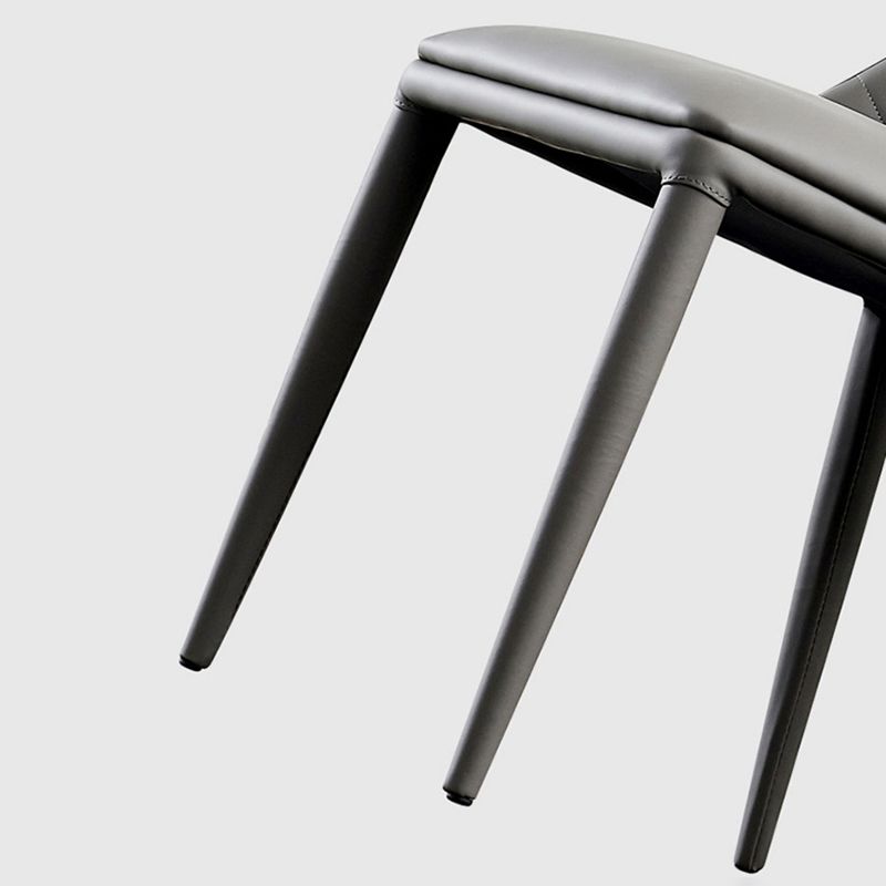 Dining Room Contemporary Dining Chair Upholstered Metal Legs Chair Clearhalo 'Dining Chairs' 'Dining Tables & Seating' 'dining_chair' 'furn' 'furn_dining_chair' 'Furniture' 'Kitchen & Dining Furniture' 1200x1200_8d7d9e50-1579-4d3e-abf6-253cc7814d33
