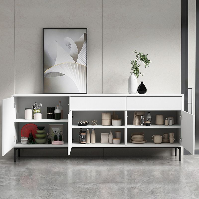 Contemporary Wood Sideboard Adjustable Shelves Dining Room Sideboard Clearhalo 'buffet_sideboard' 'Buffets & Sideboards' 'furn' 'furn_buffet_sideboard' 'Furniture' 'Kitchen & Dining Furniture' 1200x1200_8d7dcb54-8339-4a12-ba25-1d9298643753