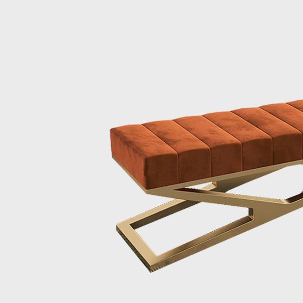 Glam Solid Color Seating Bench Upholstered Entryway and Bedroom Bench with Cushioned Clearhalo 'Benches' 'Chairs & Seating' 'furn' 'furn_benches' 'Furniture' 'Living Room Furniture' 1200x1200_8d7e78de-00ed-4e70-941a-9a373dfa9869