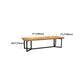 Solid Wood Dining Table Industrial Rectangle Dining Table with Black Frame Clearhalo ' dining_table' 'Dining Tables & Seating' 'Dining Tables' 'furn' 'furn_dining_table' 'Furniture' 'furniture_dining_table' 'Kitchen & Dining Furniture' 'kitchen&dining_furn' 'kitchen' 'kitchen_dining_table' 1200x1200_8d7fd8d8-75db-4cc7-950c-700ab8b4f726