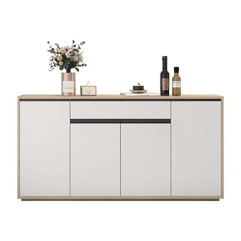 Artificial Wood Living Room Sideboard Cabinet Modern Credenza with Storages and Drawer Clearhalo 'buffet_sideboard' 'Buffets & Sideboards' 'furn' 'furn_buffet_sideboard' 'Furniture' 'furniture_buffet_sideboard' 'Kitchen & Dining Furniture' 1200x1200_8d817f7a-af0f-43bf-9bfe-da4efd742d98